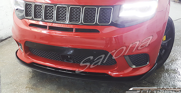 Custom Jeep Grand Cherokee  SUV/SAV/Crossover Front Add-on Lip (2017 - 2021) - $550.00 (Part #JP-016-FA)